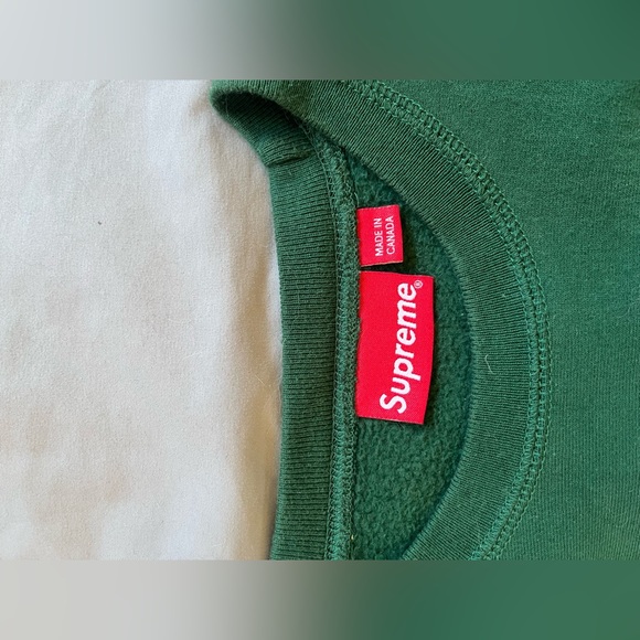 Supreme box logo crewneck (FW18) dark green - Picture 2 of 5